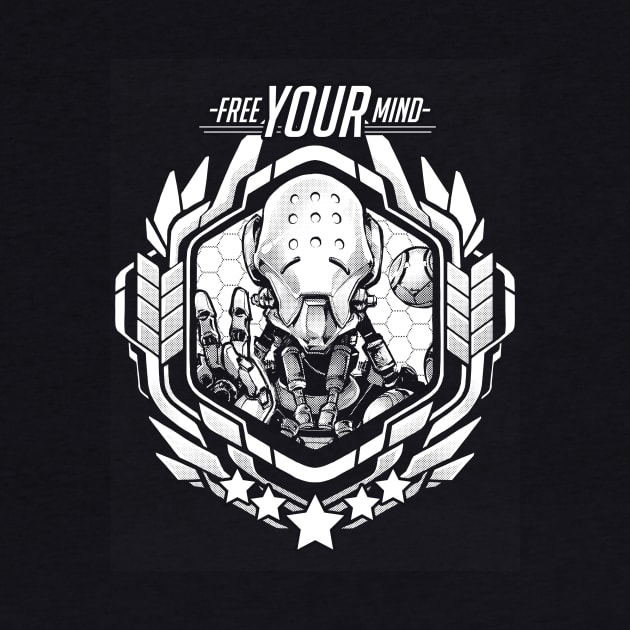 Zenyatta "Free Your Mind" by RobotCatArt